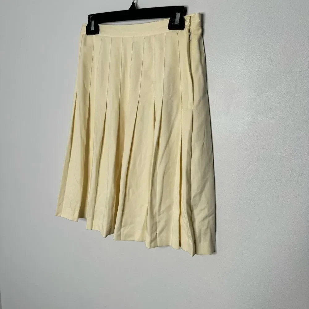 norton mcnaughton cream midi skirt size 10